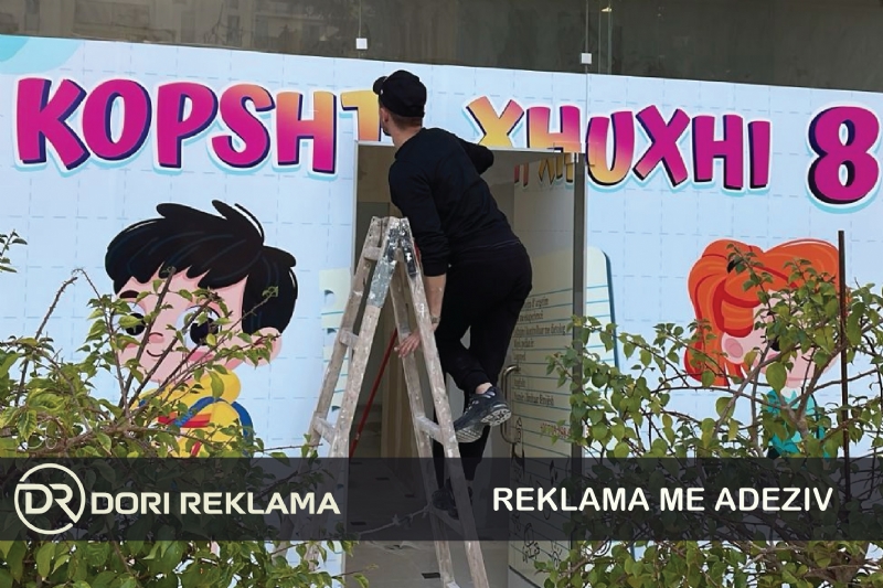 Dekorime me adesiv murale ne Tirane, Logo me ngjitëse transparente, Stic...