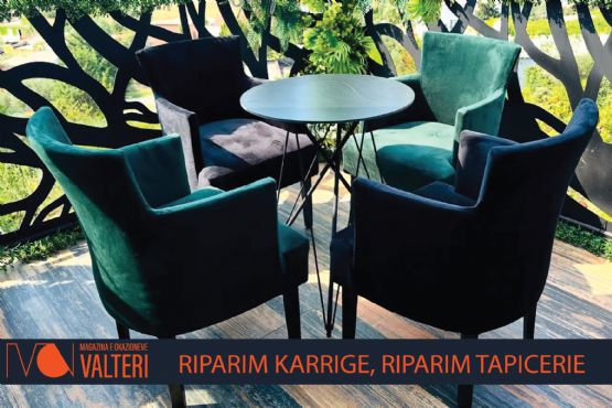 Komplet karrigesh metalike me krahe druri te reja, komplet karrige me strukture hekuri te perdorura, riparim karrige druri per lokale, riparim tapicerie per karrige lokali, riparim karrige hekuri te perdorura, Karrige metalike me cope 