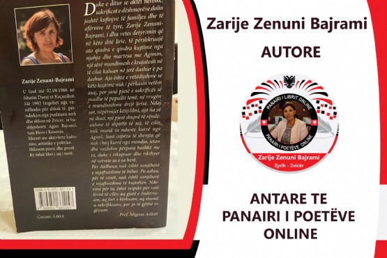 Libri flas me Atdheun, ribotim 2022 nga autorja Zarije Zenuni Bajrami, Libra nga Zarije Zenuni Bajrami, liber historik, libere per heroin Agim Bajrami nga Brigada 162