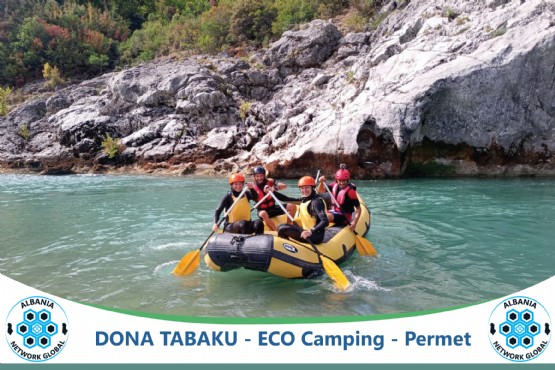 CV Dona Tabaku , Albturist ECO Camping Përmet , ECO Camping natyral në Përmet , Rafting në lumin e Vjosës , Alpinizëm në vargmalin e Trebeshinës