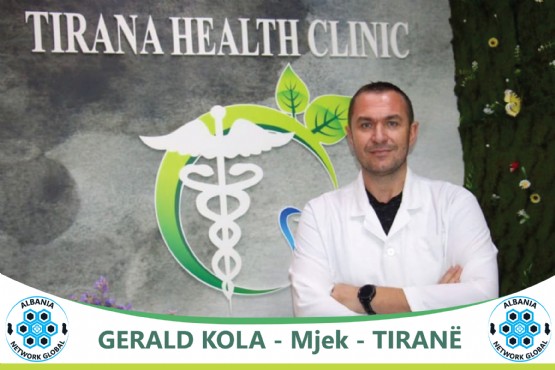 Gerald Kola CV, Ceo TIRANA HEALTH CLINIC, mjek internist te spitali unversitar i traumës, kryetari i sindikatës Punonjësit e Shëndetsisë